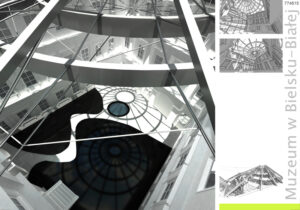 Projekt posadzki dziedzińca Zamku Sułkowskich w Bielksu - Białej