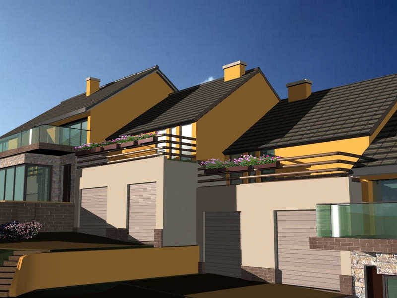 Osiedle domów jednorodzinnych w zabudowie bliźniaczej