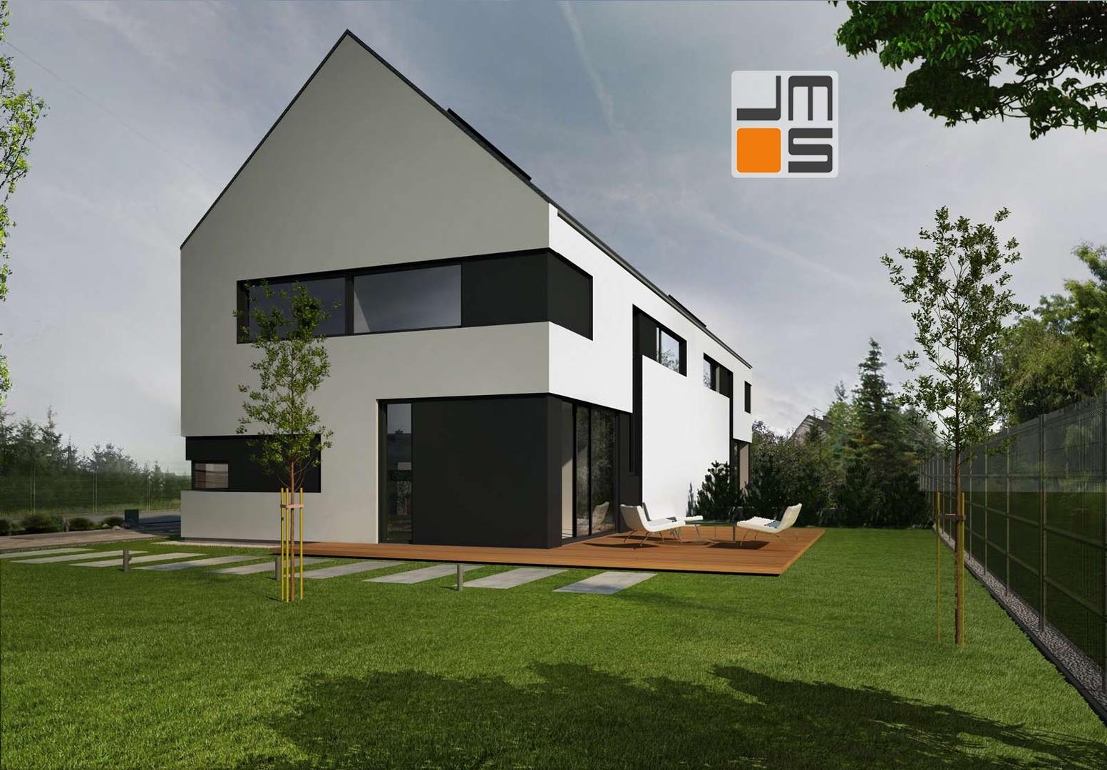 Nowoczesna zabudowa bliźniacza z tarasem Kraków - Wileliczka