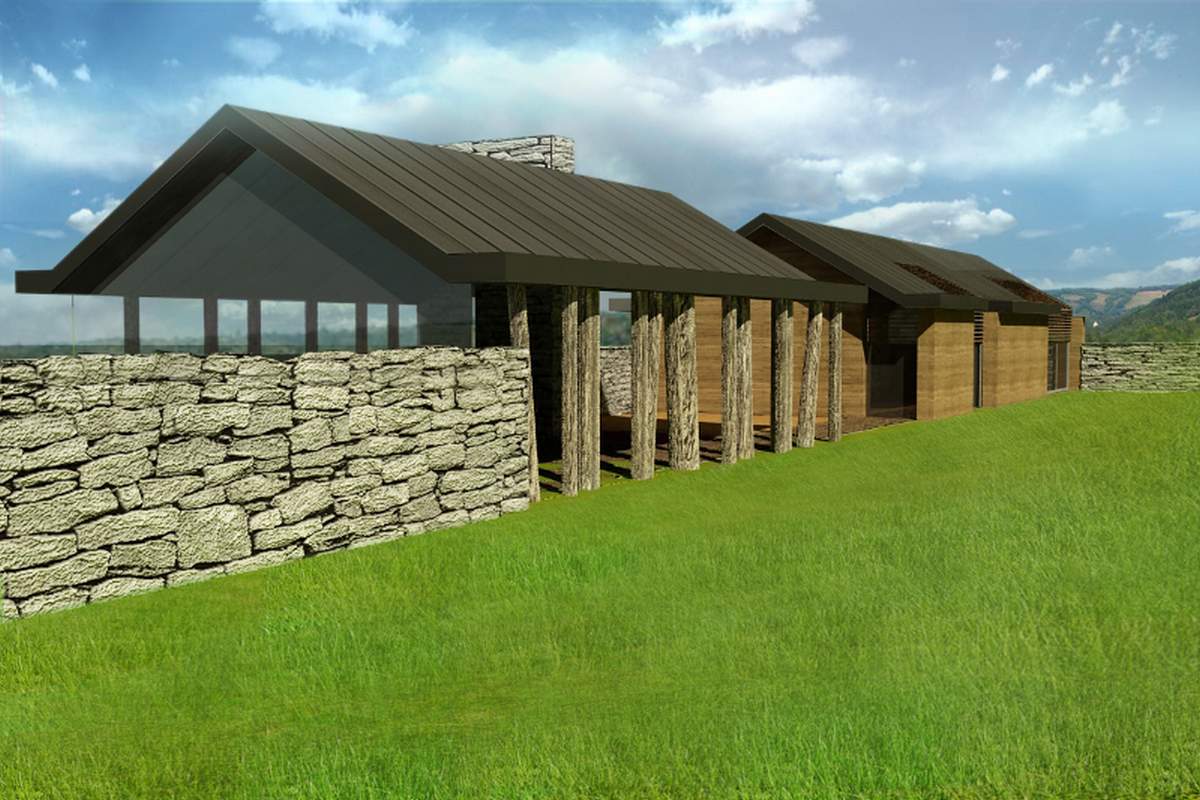 Strefa wejściowa i podział funkcjonalny domu jednorodzinnego.