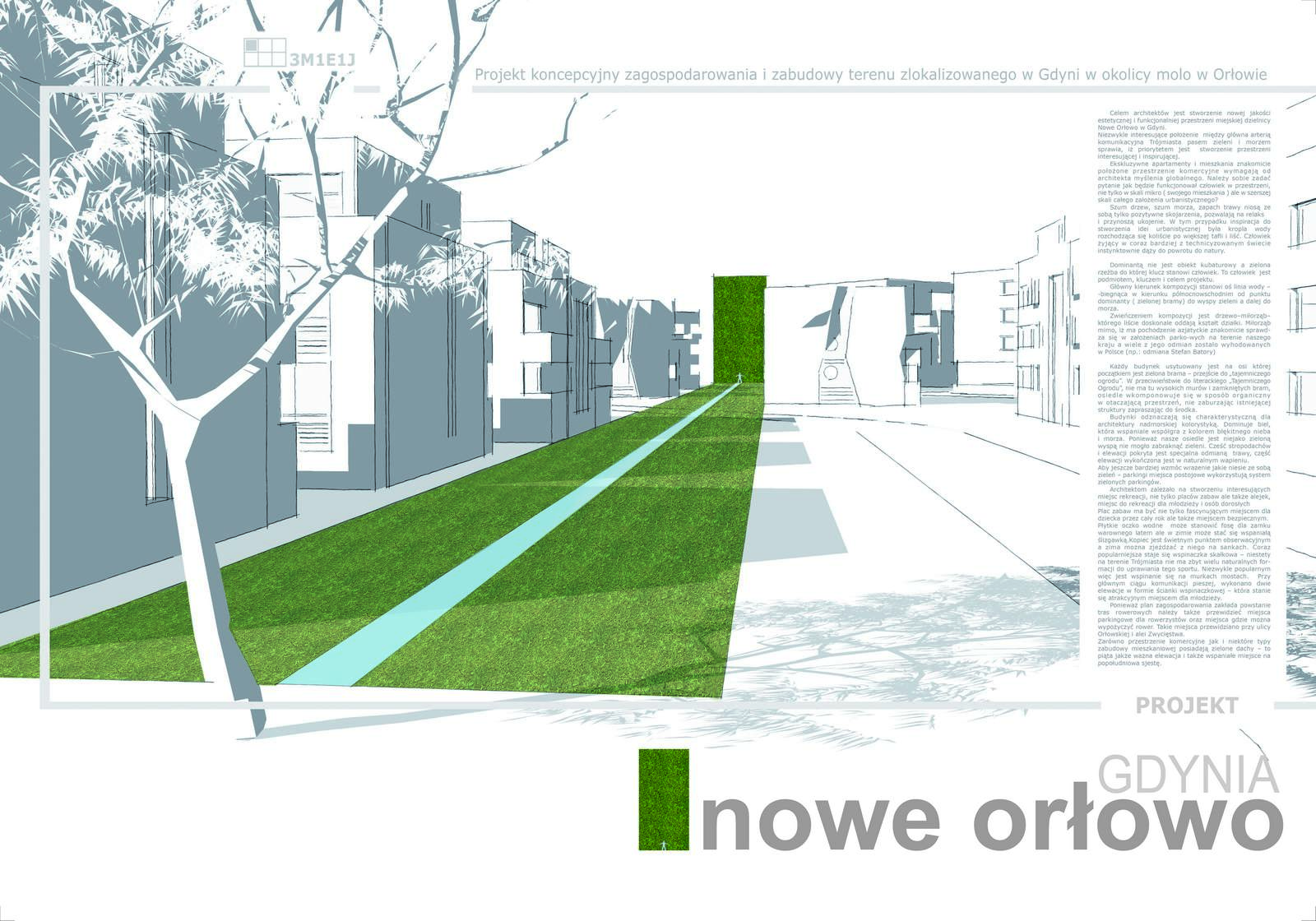 Konkurs na osiedle bloków Nowe Orłowo