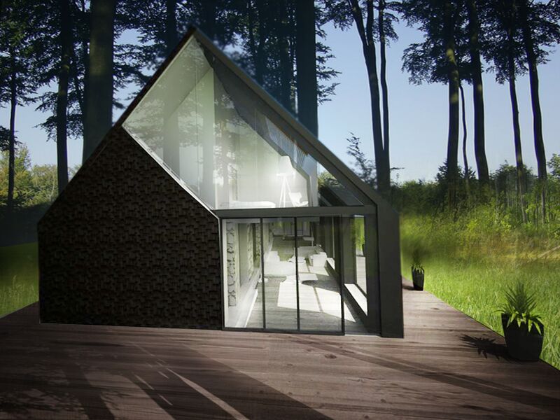 Nowoczesny dom z poddaszem użytkowym mieszkalnym