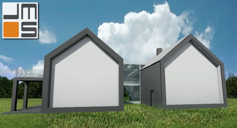 Oryginalny dom z ciekawym świetlikiem nad komunikacją