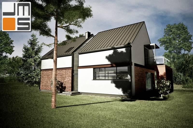 Projekt domu jednorodzinnego do zabudowy wolnostojącej lub bliźniaczej