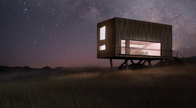 Projekt domu jednorodzinnego z drewna nowoczesny dom z kontenerów