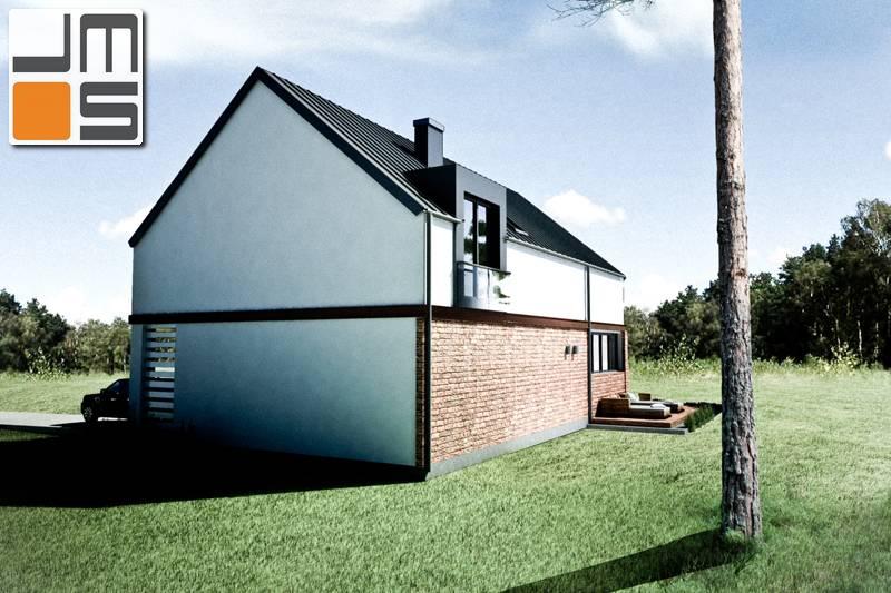 Projekt niewielkiego domu do zabudowy wolnostojącej lub bliźniaczej