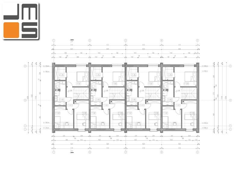 Rzut poddasza domu szeregowego
