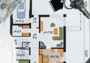 Wykres wzrostów kosztów budowy domów jednorodzinnych 100, 140 i 200 m2 w Polsce w latach 2017–2022