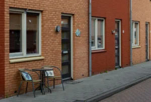 Osiedle Kolory Bolechowice z indywidualnymi elewacjami na tle krajobrazu podkrakowskiego