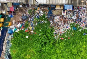 Fasada Blue House na Azorach z recyklingowanego plastiku oceanicznego